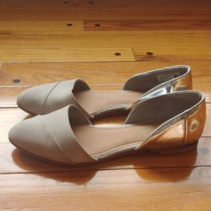 Toms dress shoes 8 grey and silver